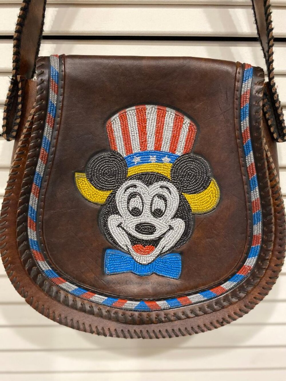 Vintage Disney Mickey Mouse Bead Work Purse